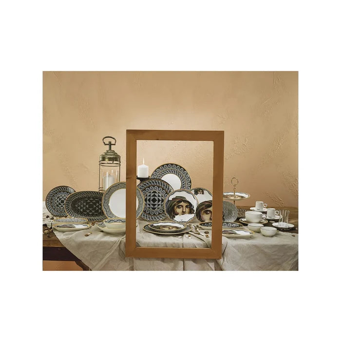 ZEUGMA ÇİNGENE KIZ TEPSİ 25X40CM, BEYAZ