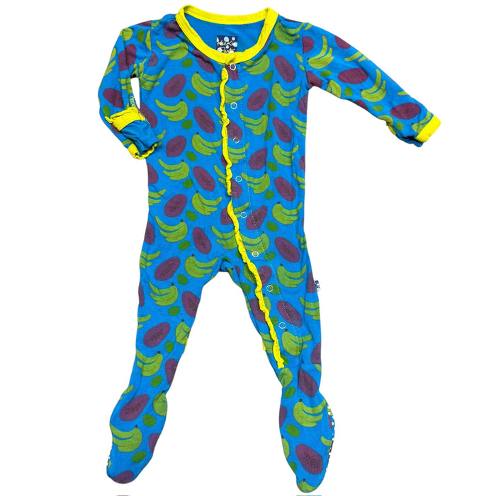 Kickee Pants | Banana Footie Pajamas | 3-6m