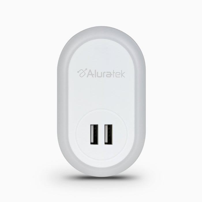 Aluratek LED Nightlight with Dual USB Charging Ports Main