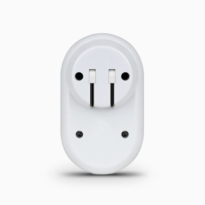 Aluratek LED Nightlight with Dual-USB Charging Ports Back white