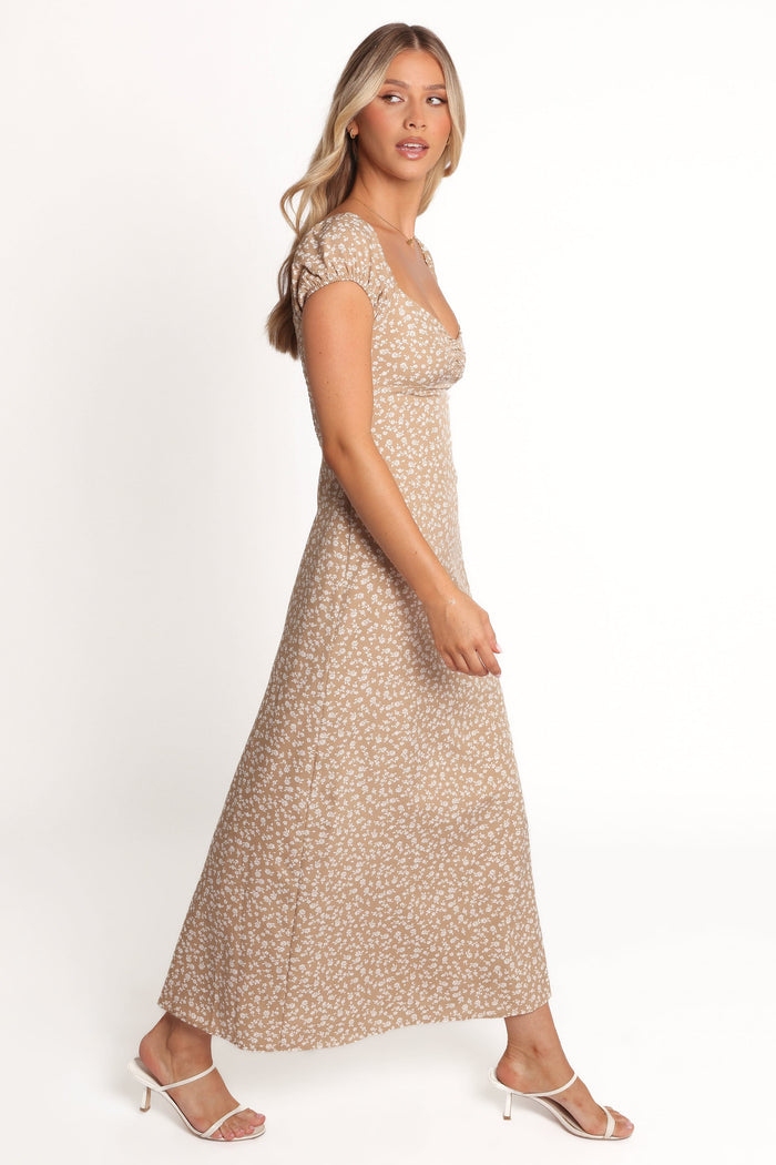 Petal and Pup USA DRESSES Leire Maxi Dress - Beige (Hold for Rack)