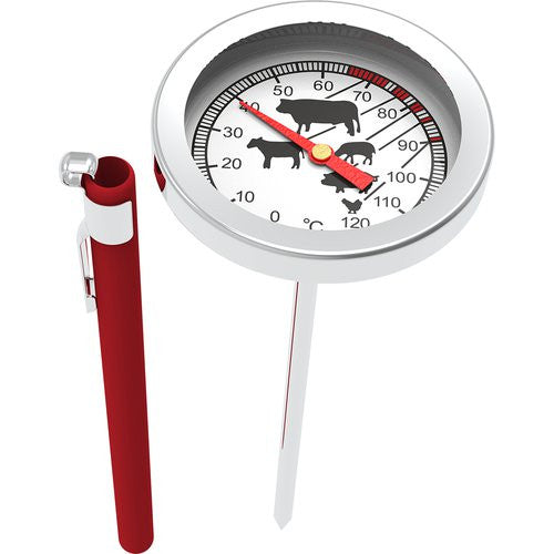 Meat roasting & cooking thermometer |  0°C +120°C | Universal Stainless Steel Oven Meat Thermometer