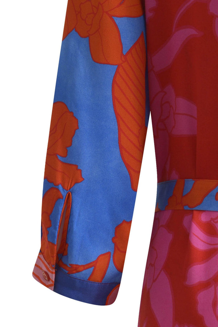 Milano 41-6249-1147 1449 Pink Chill Print Maxi Dress - Dotique