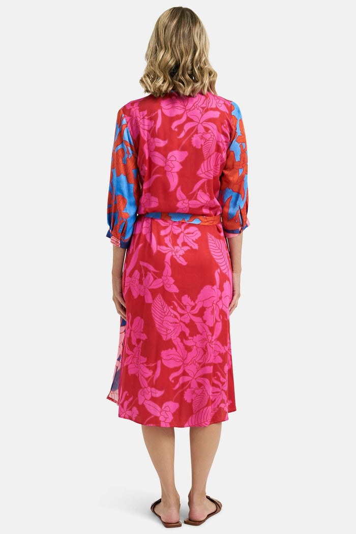Milano 41-6249-1147 1449 Pink Chill Print Maxi Dress - Dotique