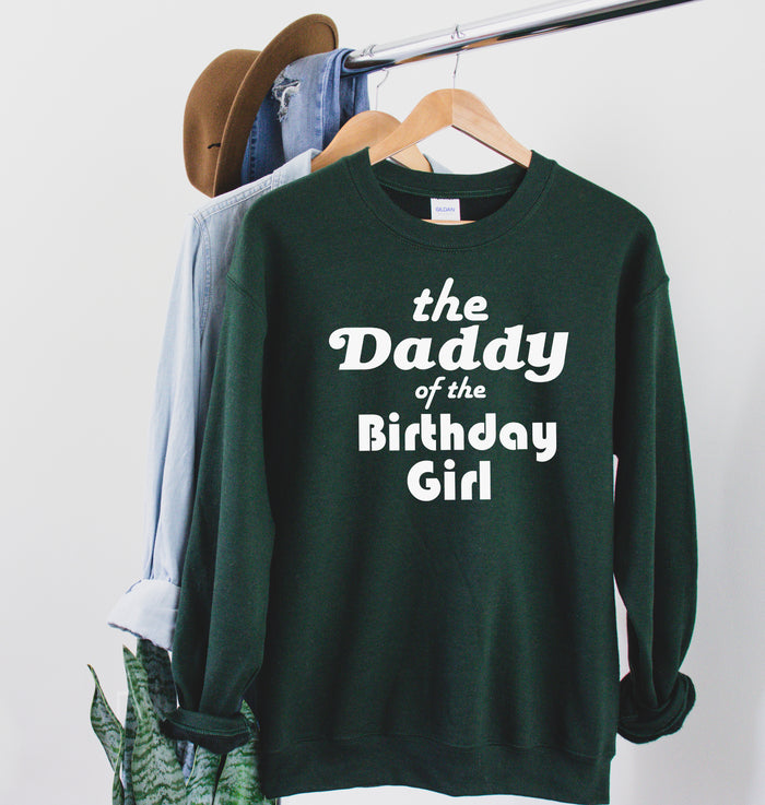 "Mom, Dad of the Birthday Girl" Custom Parent Sweatshirt