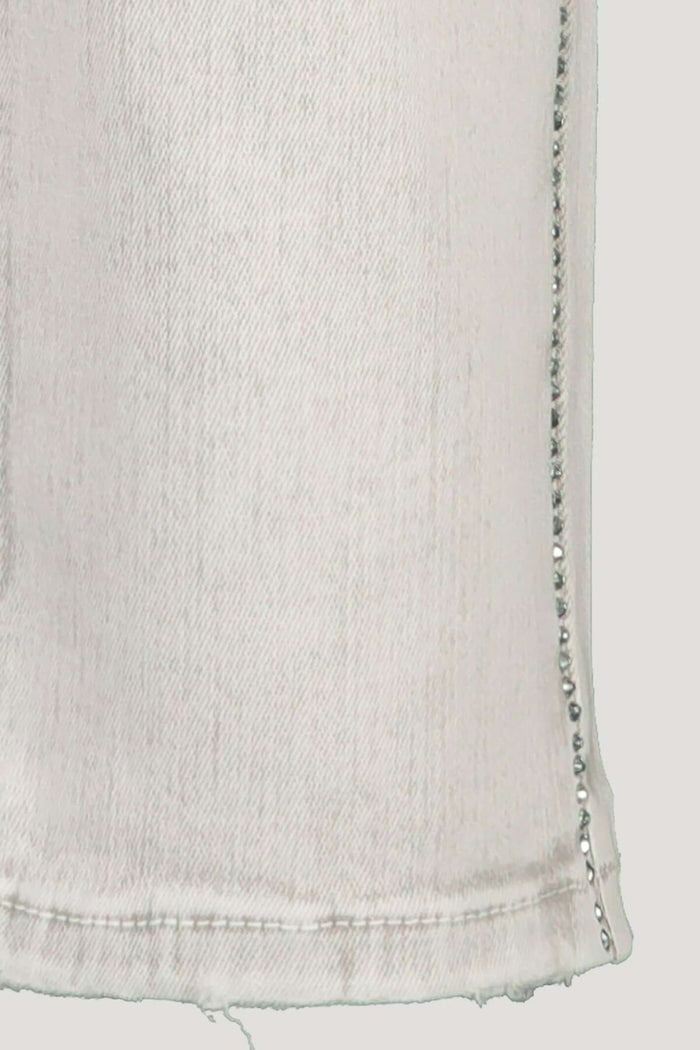 Monari 406230 Cashew Jeans with Rhinestones - Dotique
