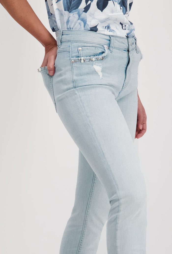 Monari 406727 Perlen Jeans Col 750 - Dotique - Monari