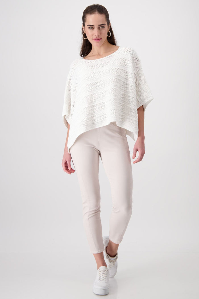 Monari 408411 Peanut Taupe Pull-On Trousers - Dotique