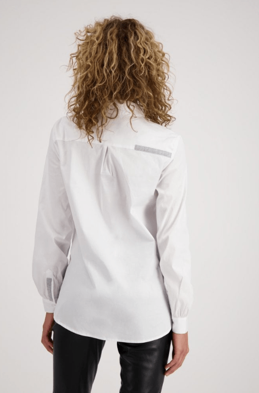 Monari 806104 White Blouse Back | Dotique