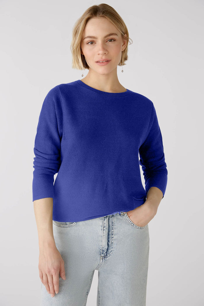 Oui 79915 Blue Jumper - Dotique Chesterfield
