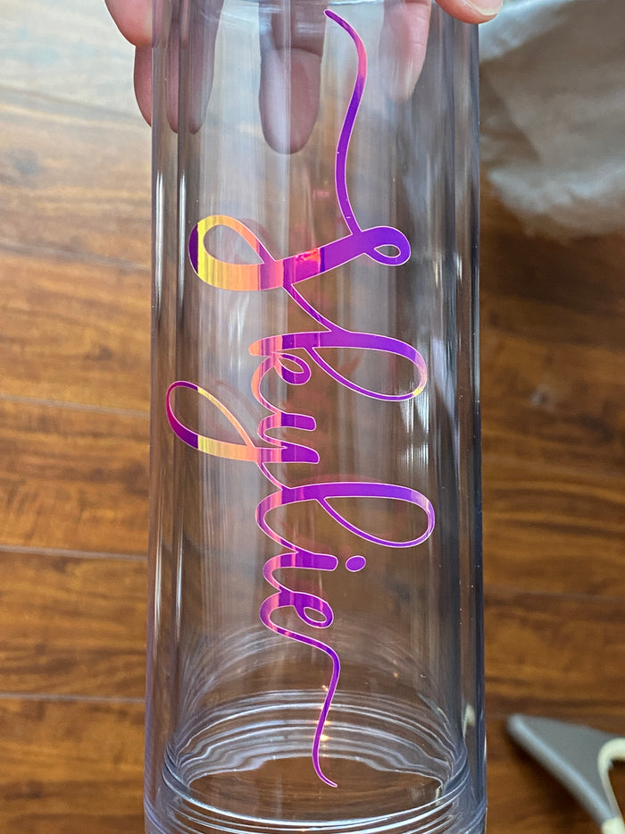 Personalized Clear Bottle