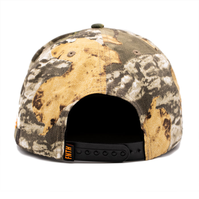 Raised By Woods Real Tree Camo Snapback Hat