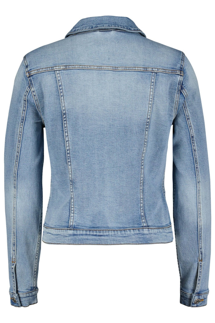 Red Button SRB4197 Jackie Blue Light Stone Used Denim Jacket - Dotique