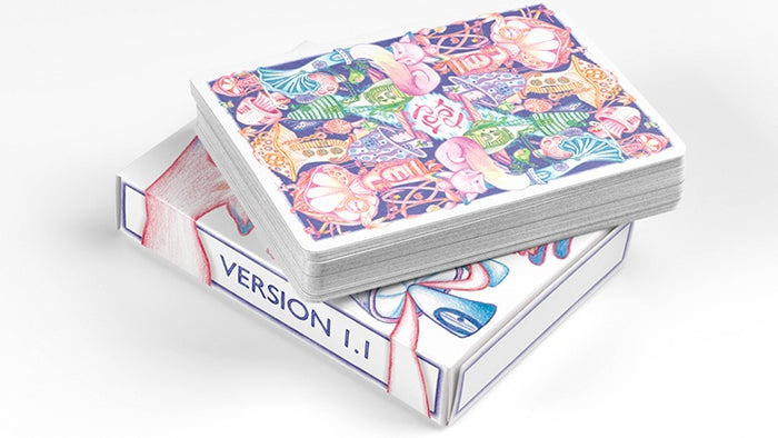 Red Fox Playing Cards - Purple Edition Playing Cards by RarePlayingCards.com