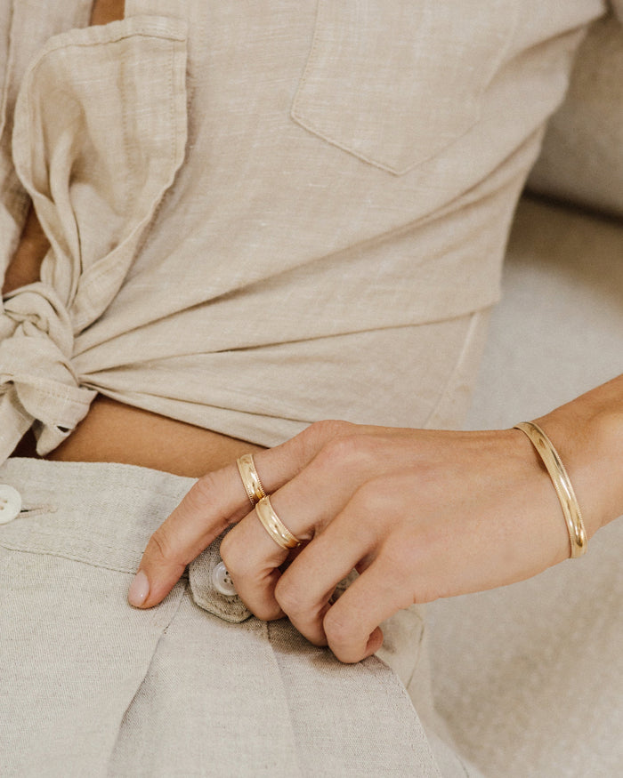 gold stacking rings