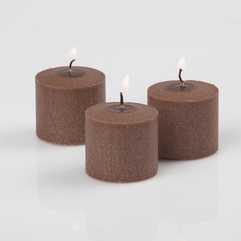richland votive candles brown cinnamon bun scented 10 hour set of 144