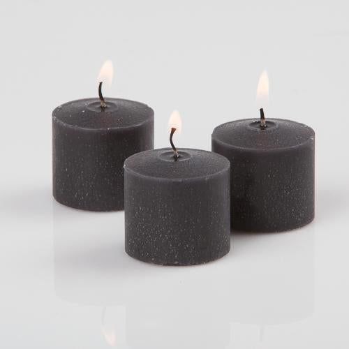richland votive candles unscented black 10 hour set of 144