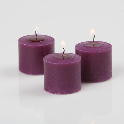 richland votive candles unscented purple 10 hour set of 72
