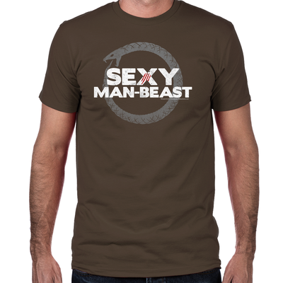 Sexy Man Beast Fitted T-Shirt