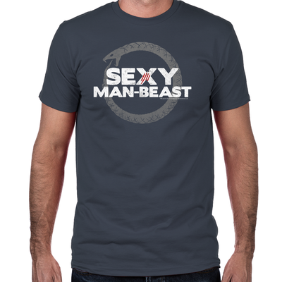 Sexy Man Beast Fitted T-Shirt