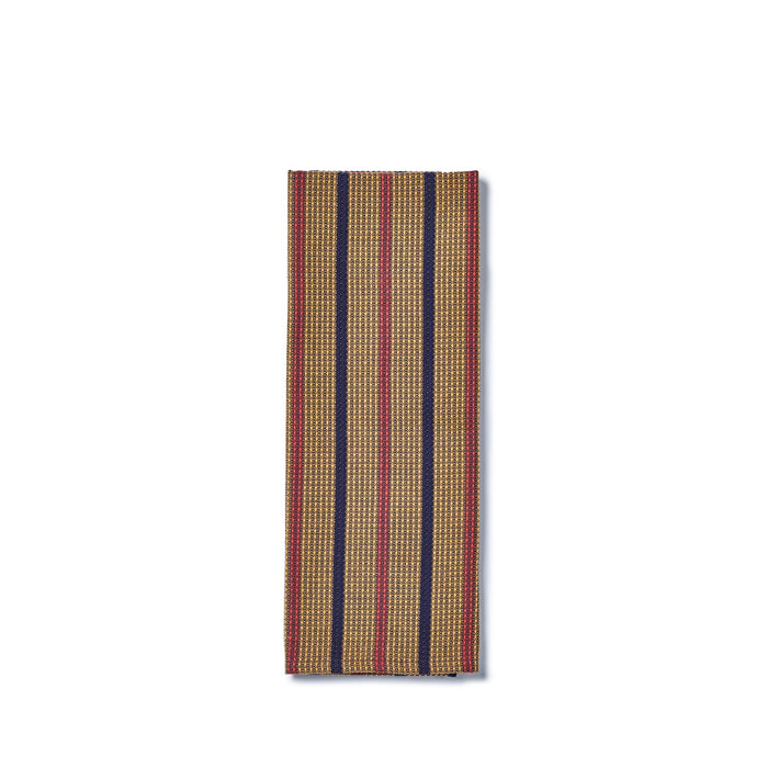 Slate Cotton Waffle Weave Tea Towel in Ochre