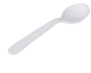 Soup Spoon Plastic Heavy Duty (20 x 50 ct) - 6.25",  lrg