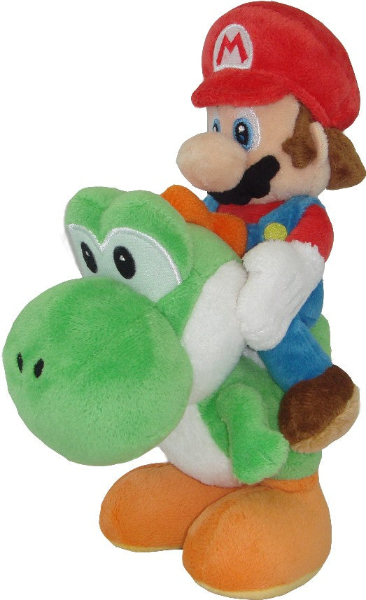 Super Mario - Mario Riding Yoshi 8" Plush