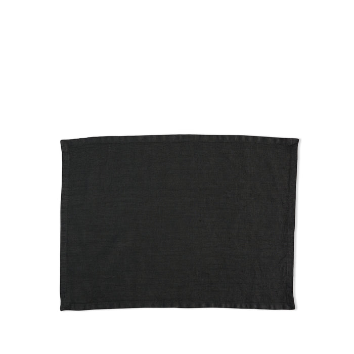 R+D.LAB tela placemat in dark gray linen