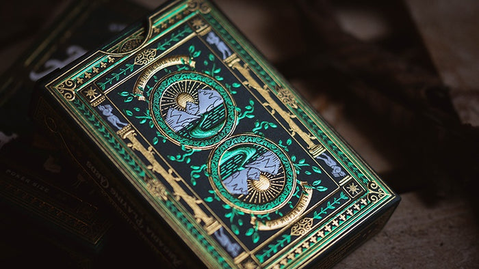 The Arcadia Signature Edition Playing Cards - Green Playing Cards by RarePlayingCards.com