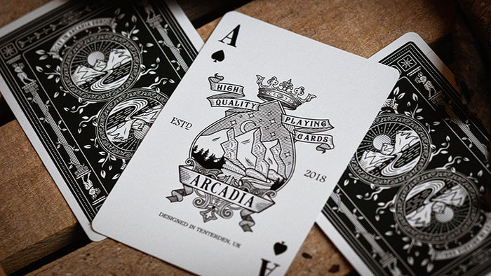 The Arcadia Signature Edition Playing Cards - Green Playing Cards by RarePlayingCards.com