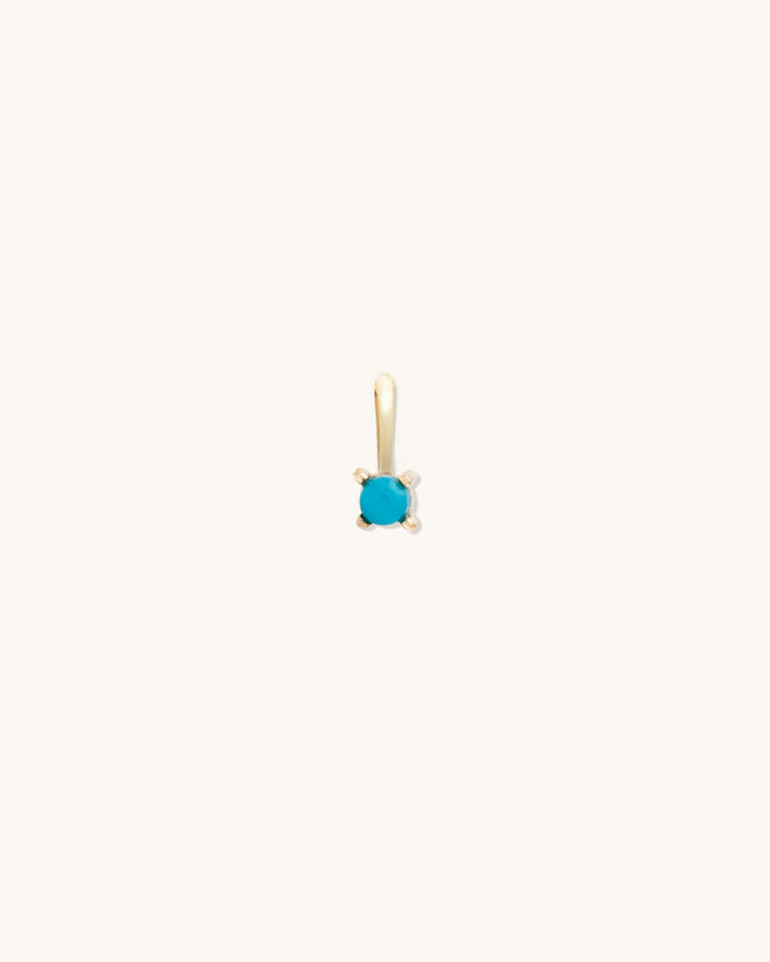 Turquoise Birthstone Charm