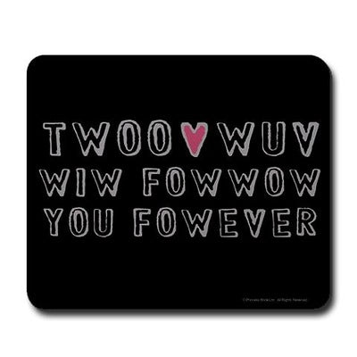 Twoo Wuv Fowever Mousepad
