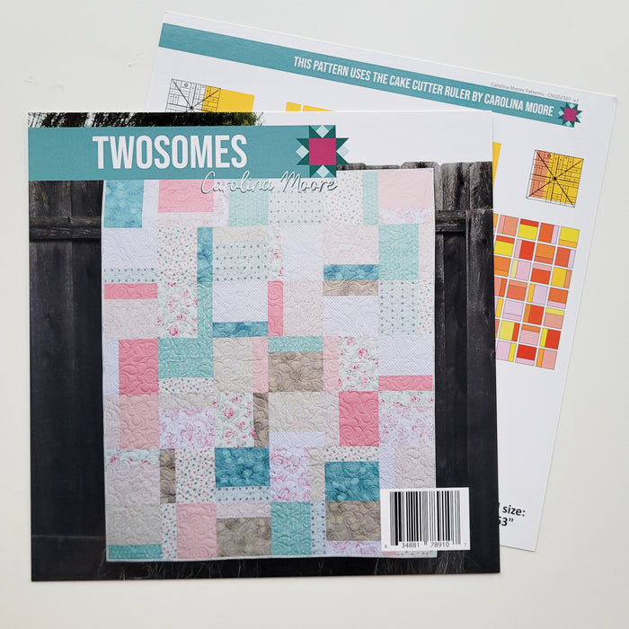 Twosomes (Printed) - a Cake Cutter Ruler Pattern