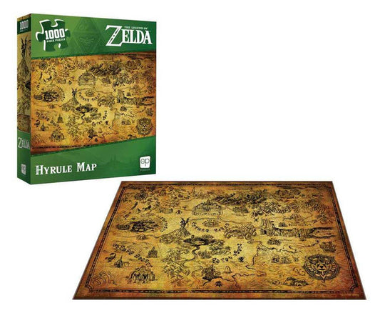 USAopoly The Legend of Zelda - “Hyrule Map” 1000 Piece Puzzle - Kryptonite Character Store