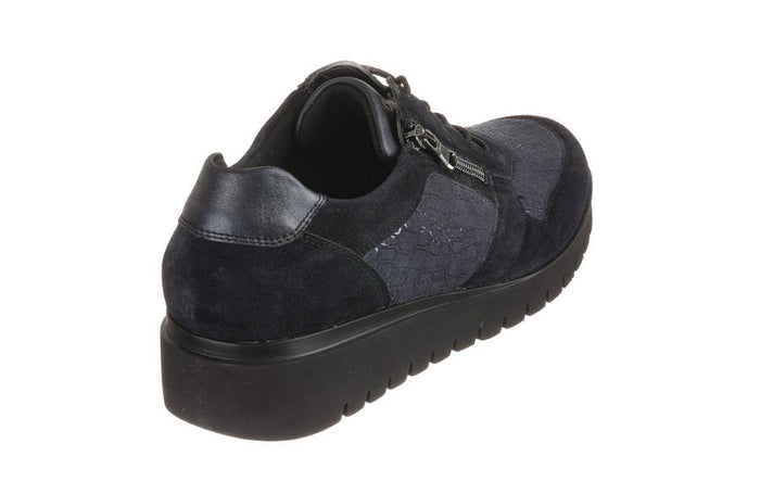 Wal Texture Navy - Crispins Shoes