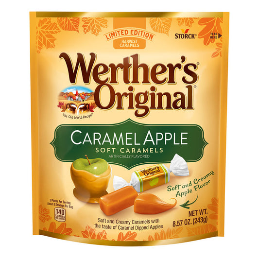 Werther's Original Caramel Apple Soft Caramel Candy - 10 Count