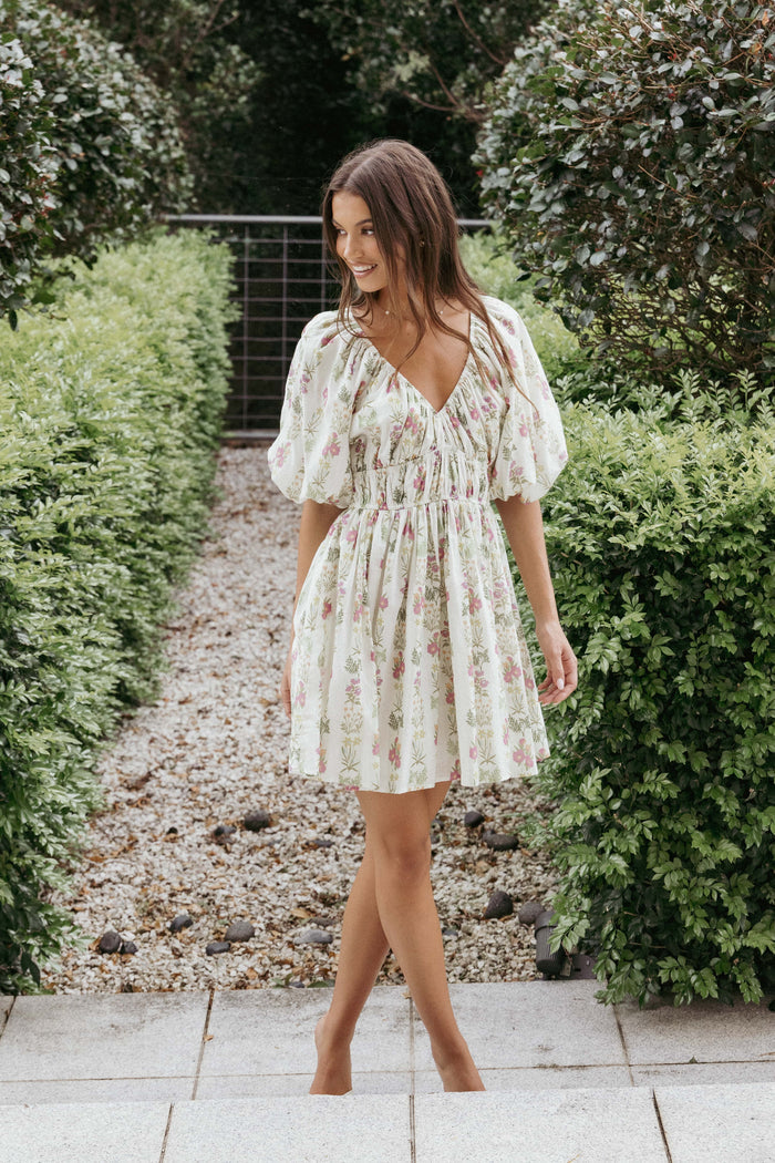 Petal and Pup USA DRESSES Zadie Mini Dress - Light Green