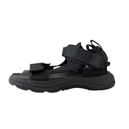 Zara | Rugged Black Sandals | 1-1.5 Youth