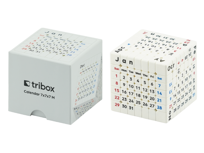 ZCube + Tribox Calendar 7x7 (Magnetic) - White
