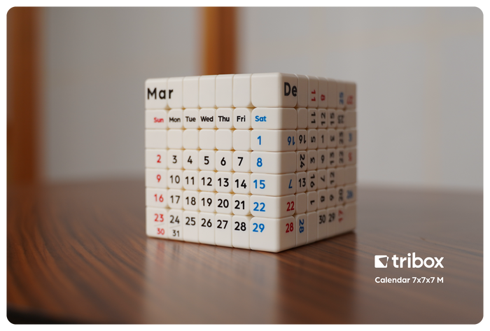 ZCube + Tribox Calendar 7x7 (Magnetic)